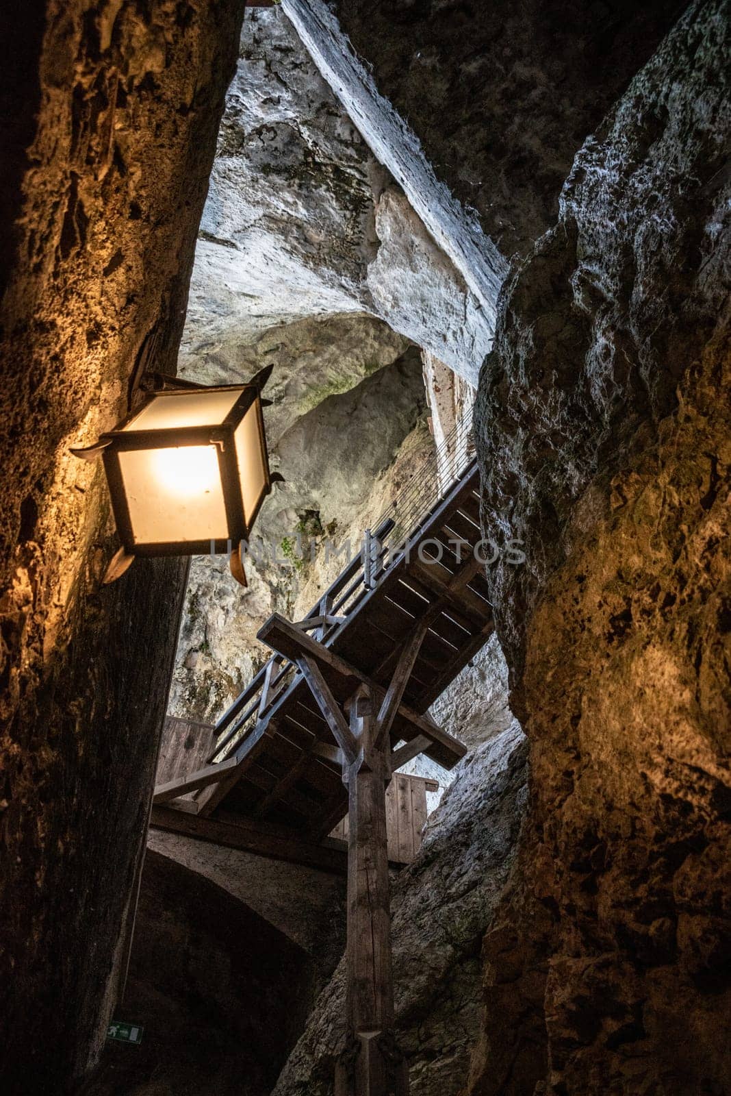 Famous medieval cave castle in Predjama, Slovenia