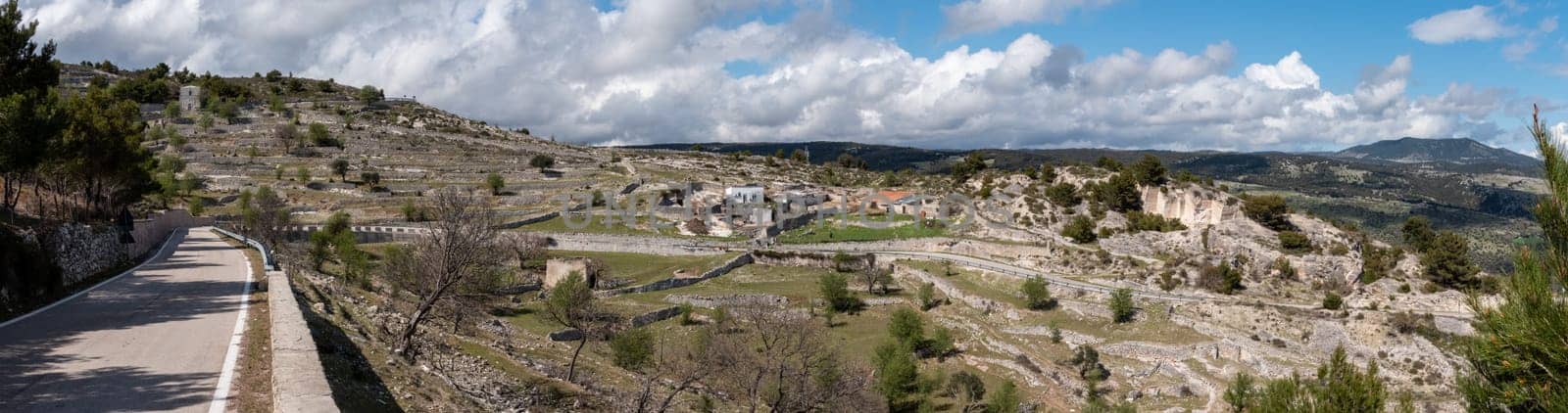 Beautiful mountain landscape in Manfredonia on the Gargano Peninsula, Italy