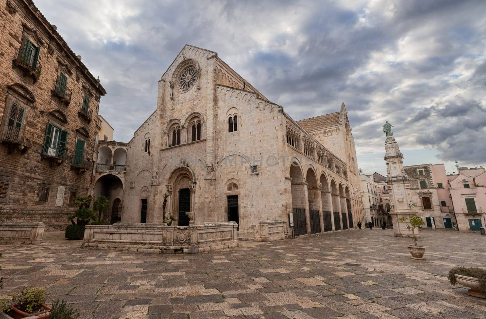 Iconic Romanesque cathedral St Mary of the Assumption in Bitonto, Southern Italy