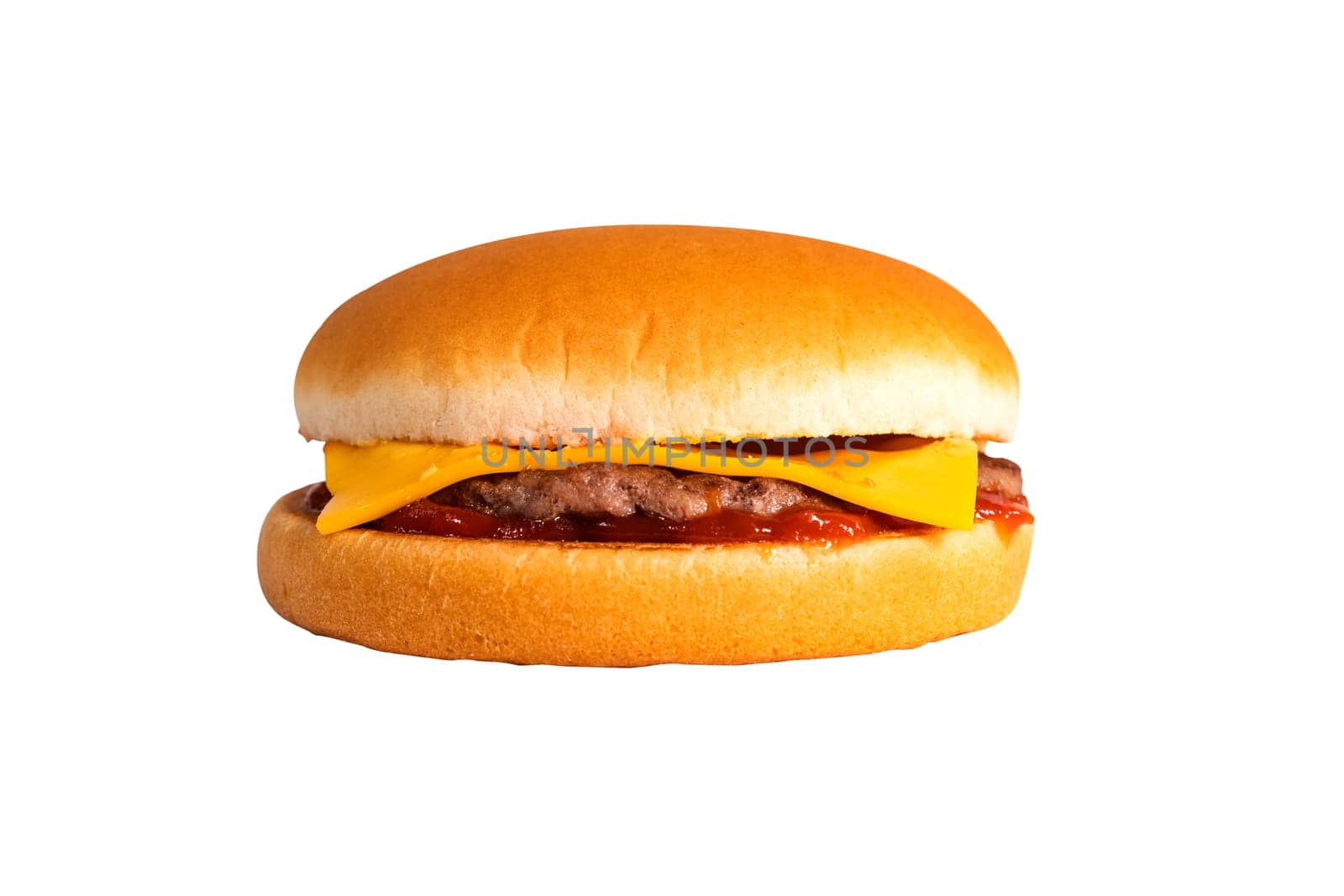 famous simple cheese burger for lunch