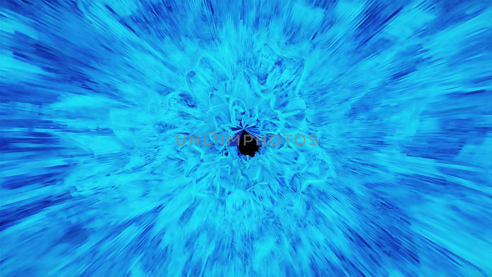 Abstract fluid tunnel. Computer generated 3d render