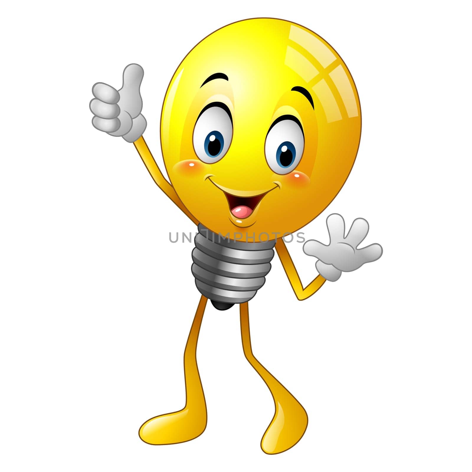 Cartoon light bulb