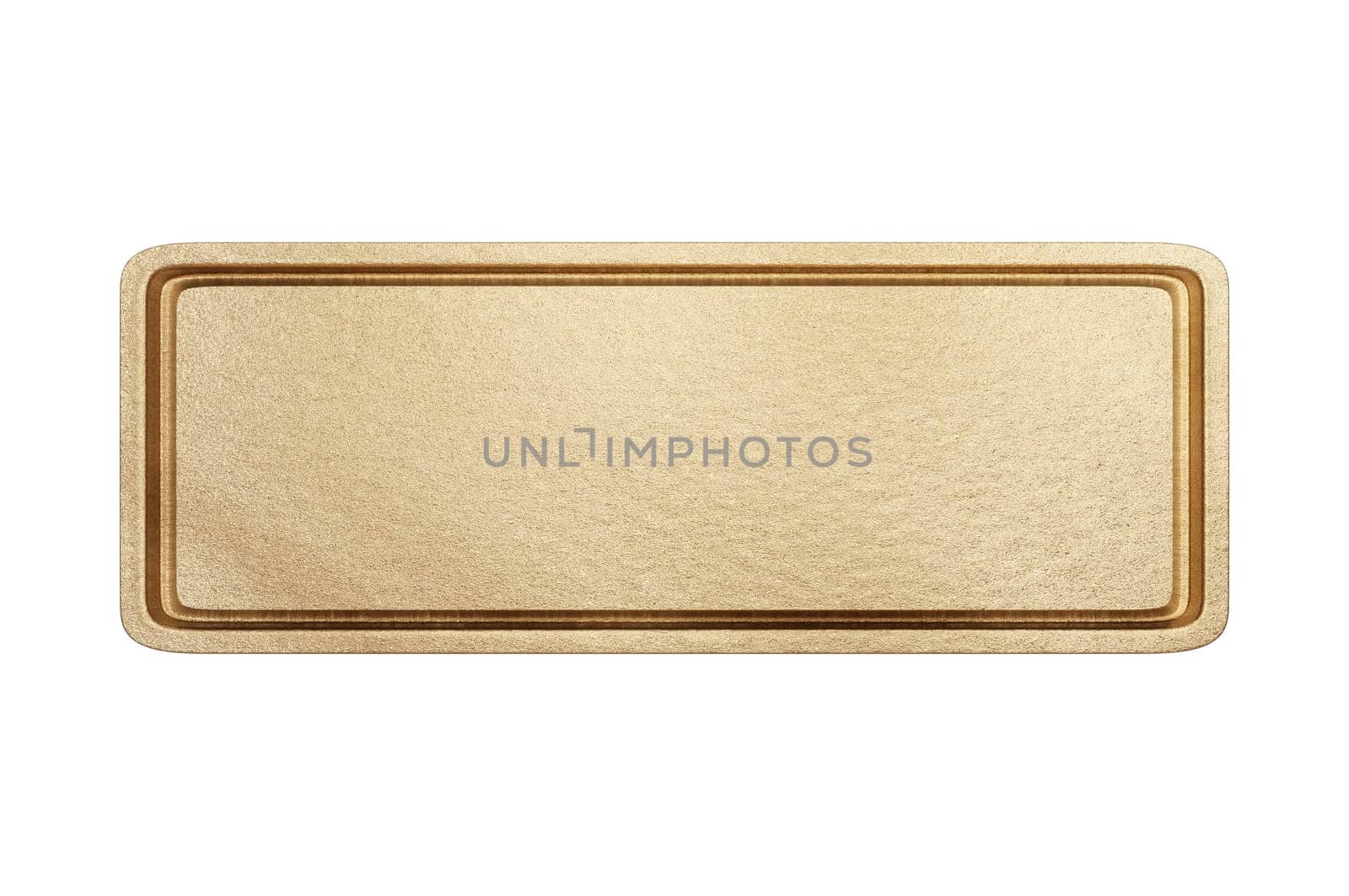 3D Illustration ,Golden glossy elegant oval design for empty emblem, medal  and gradient light effect on plate isolated on white background.