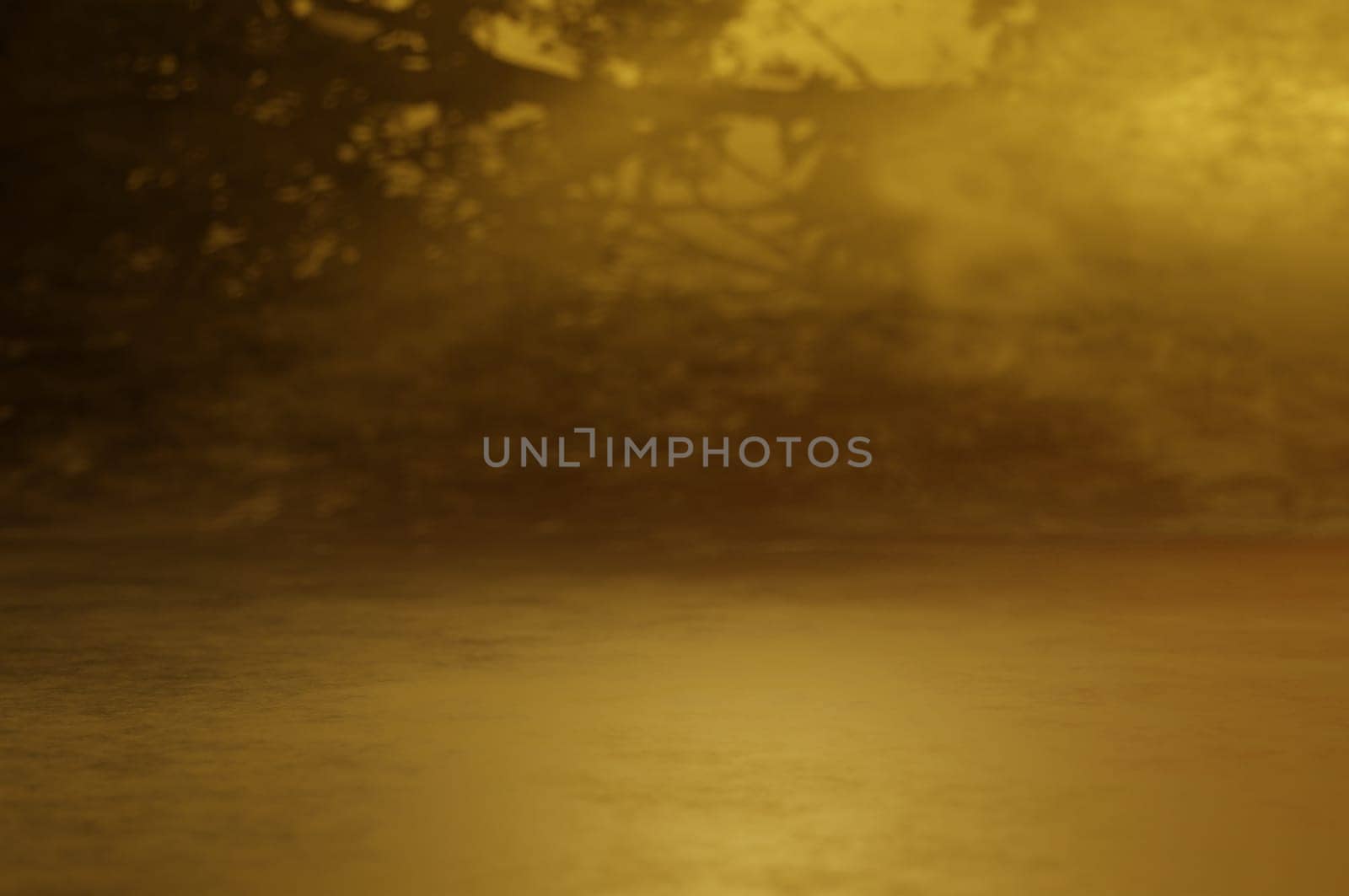 Nature Shadow  on Gold   Wall Texture Background, Suitable for Cosmetic Product Presentation Backdrop, Display, and Mock up.