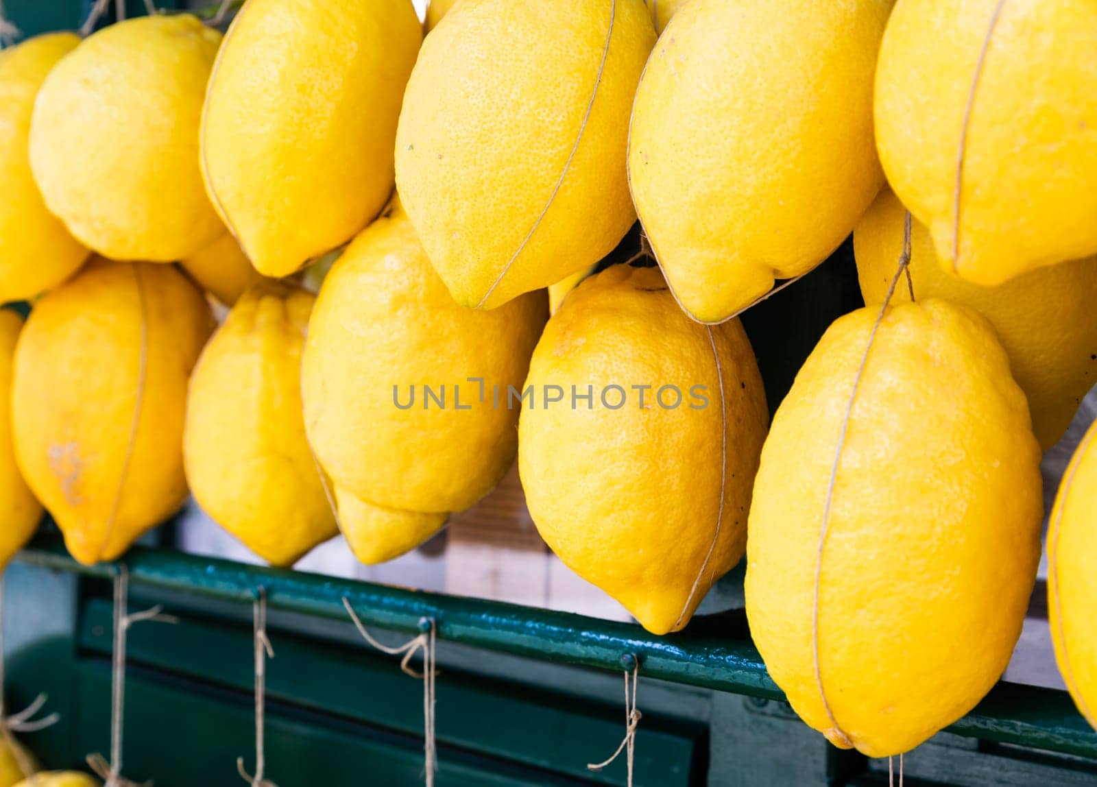 Group of lemons. Concept of natural food, health, freshness