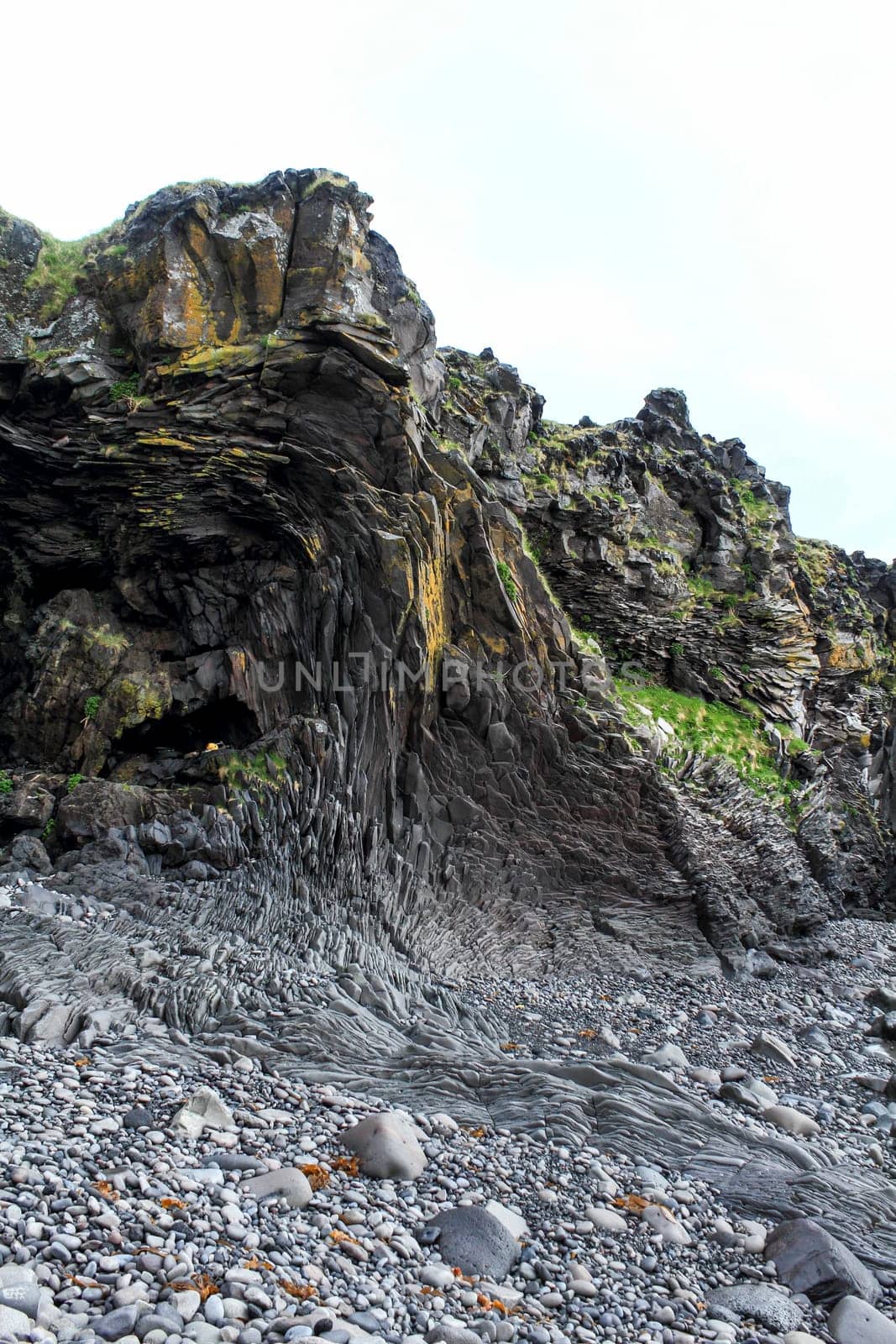 Cliff landscape of Hellnar at Snaefellsnes National Park, Iceland