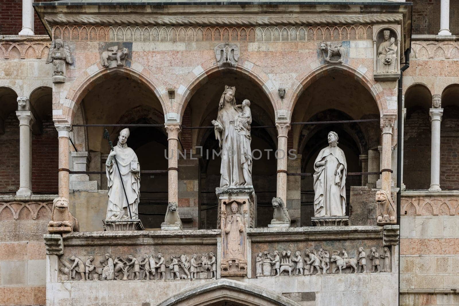 Cathedral of Cremona or Cathedral of Santa Maria Assunta , Lombardy, Italy.