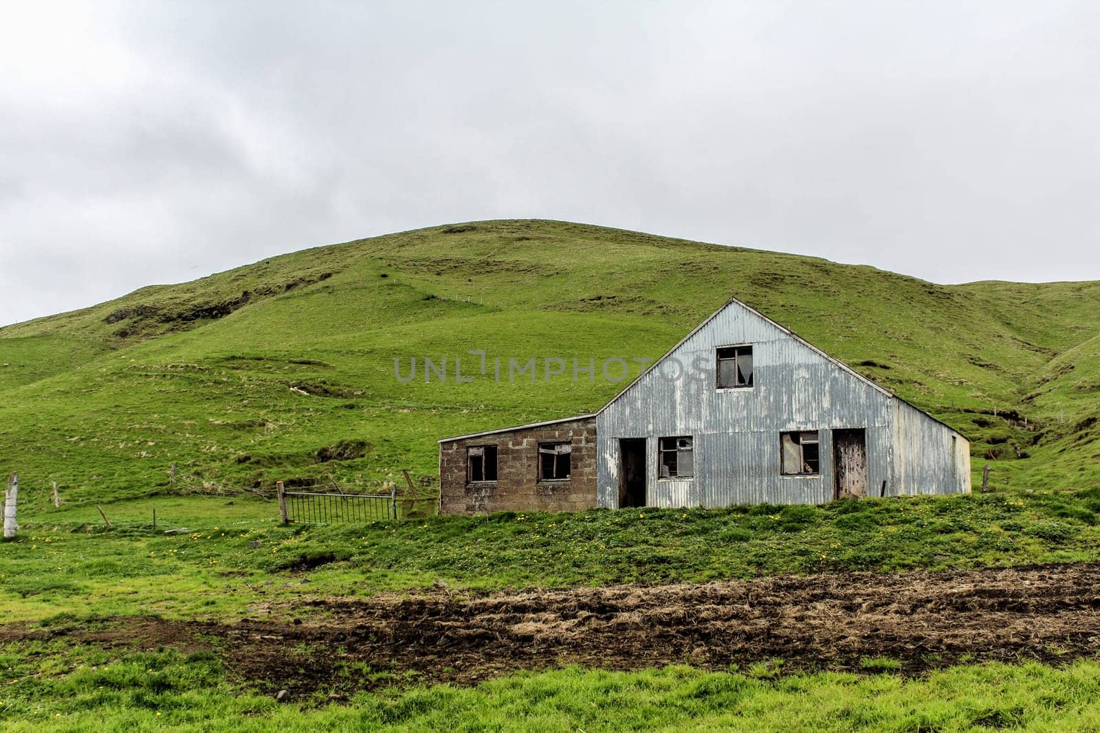 Old abandoned ghost house in South Iceland