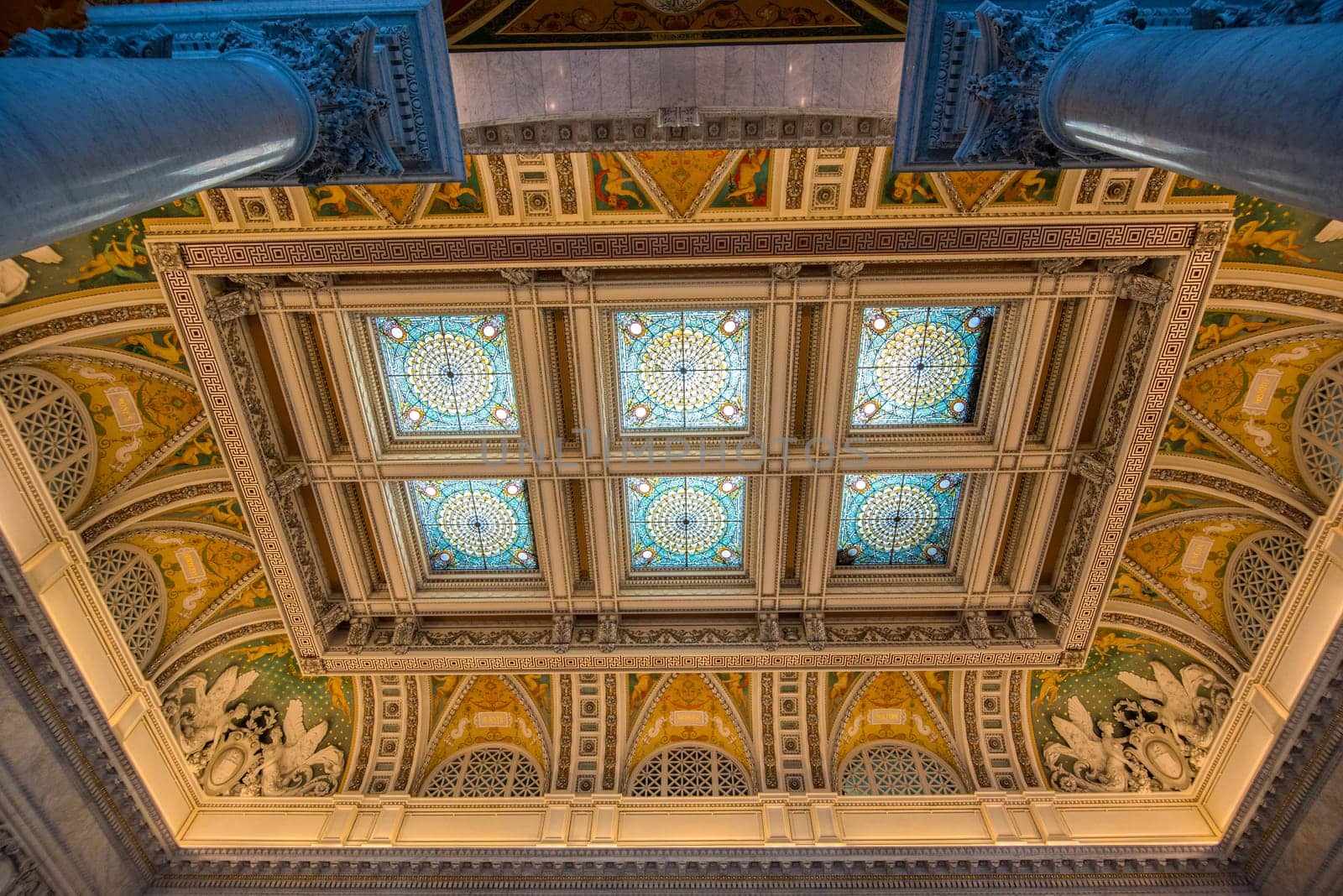 WASHINGTON, USA - AUGUST 13, 2022 - Inside the Library of Congress in Washington DC, USA