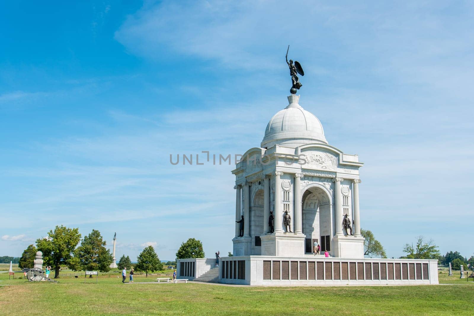 Pennsylvania memorial at Gettysburg battlefield, USA