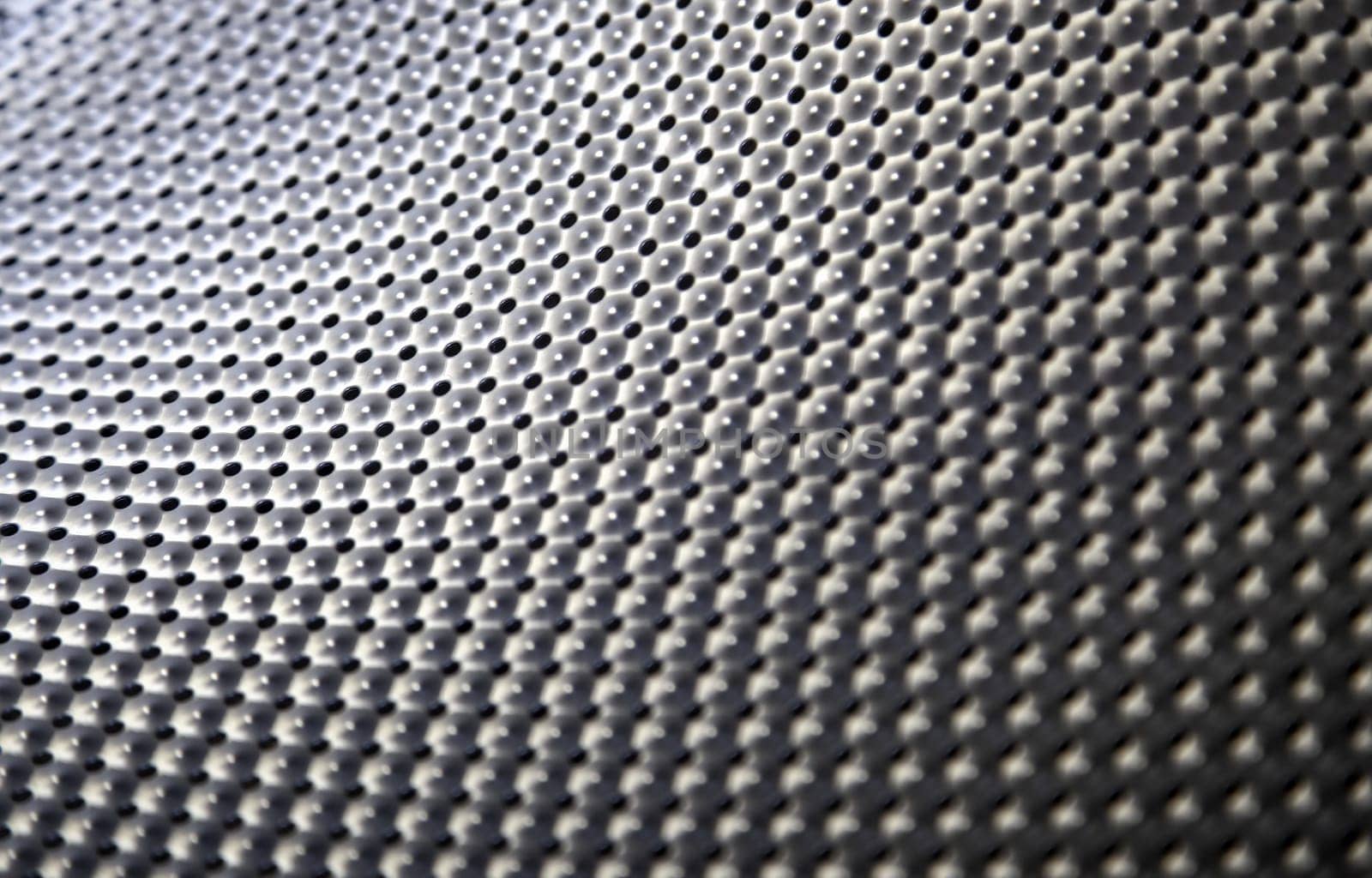 Detail of metal background with decoration, steel