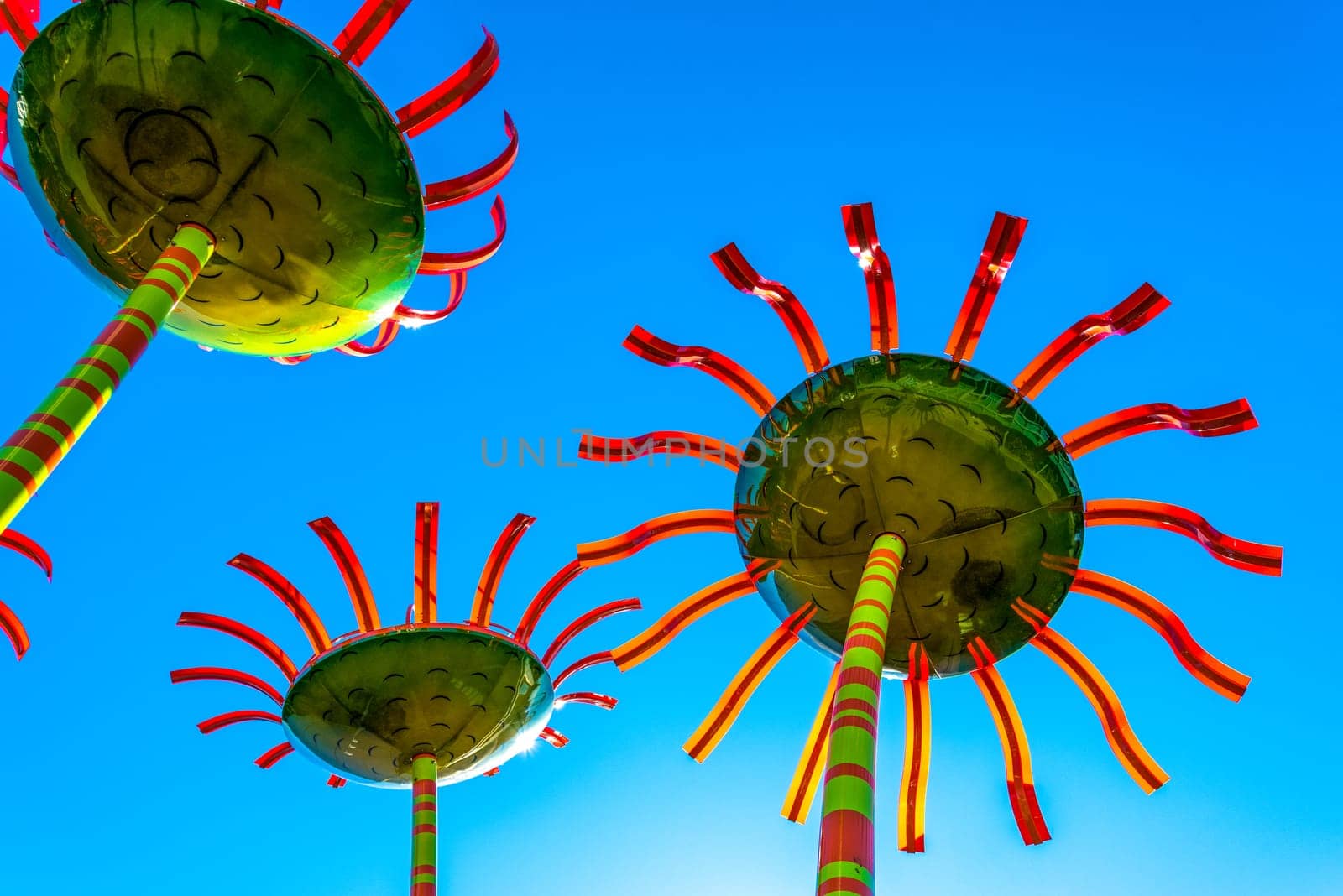 SEATTLE, USA - SEPTEMBER 03, 2022 - The art installation Sonic Bloom of artist Dan Corson in Seattle, USA