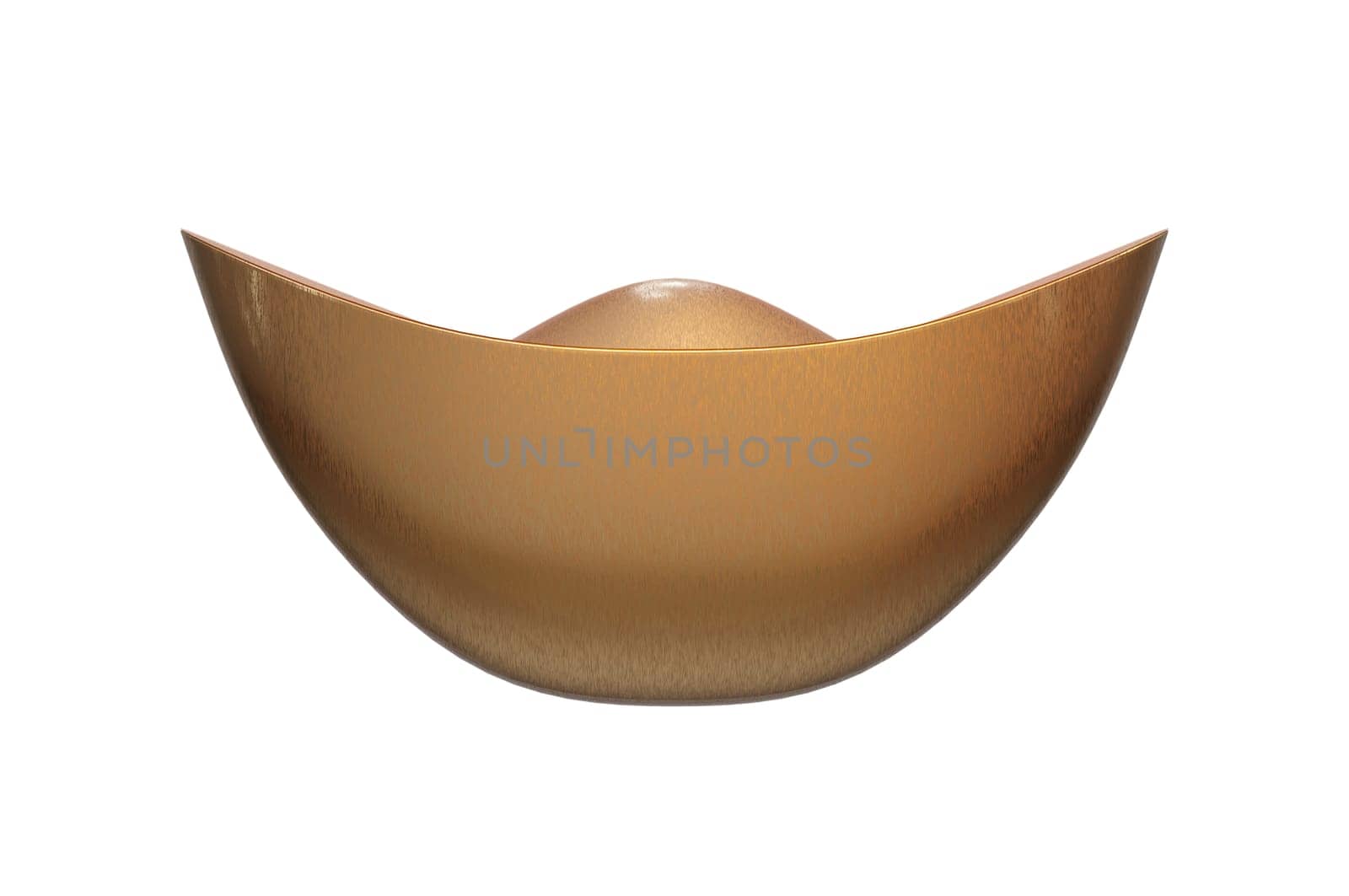 3D Illustration, Chinese gold ingot , Chinese lunar new year solid design icon