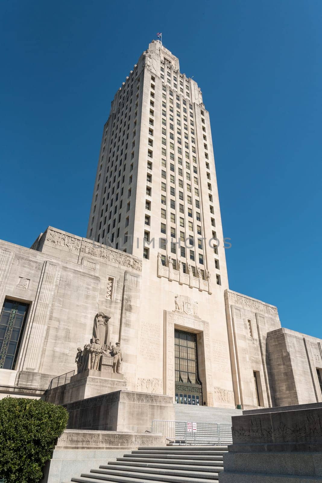 The Louisiana State Capitol in Baton Rouge, USA