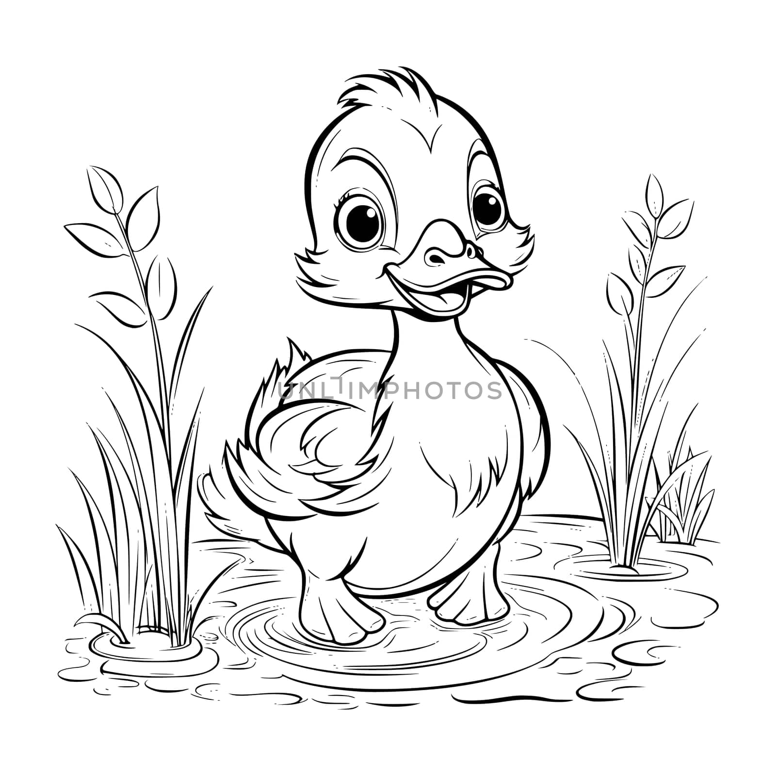 Baby Duck Coloring Pages Drawing For Kids