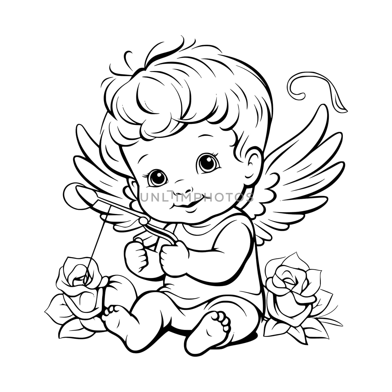 Baby Cupid Coloring Pages Drawing For Kids
