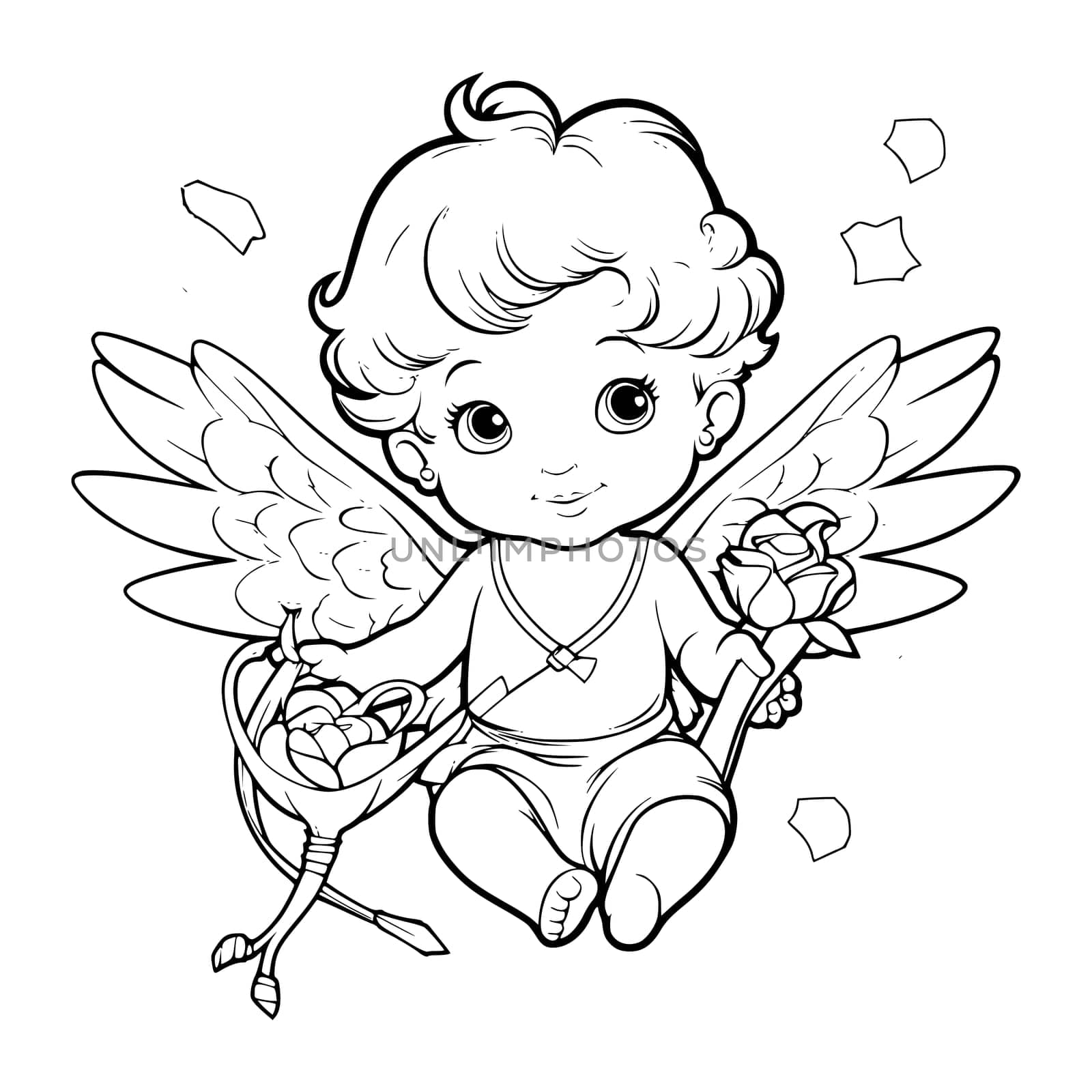 Baby Cupid Coloring Pages Drawing For Kids