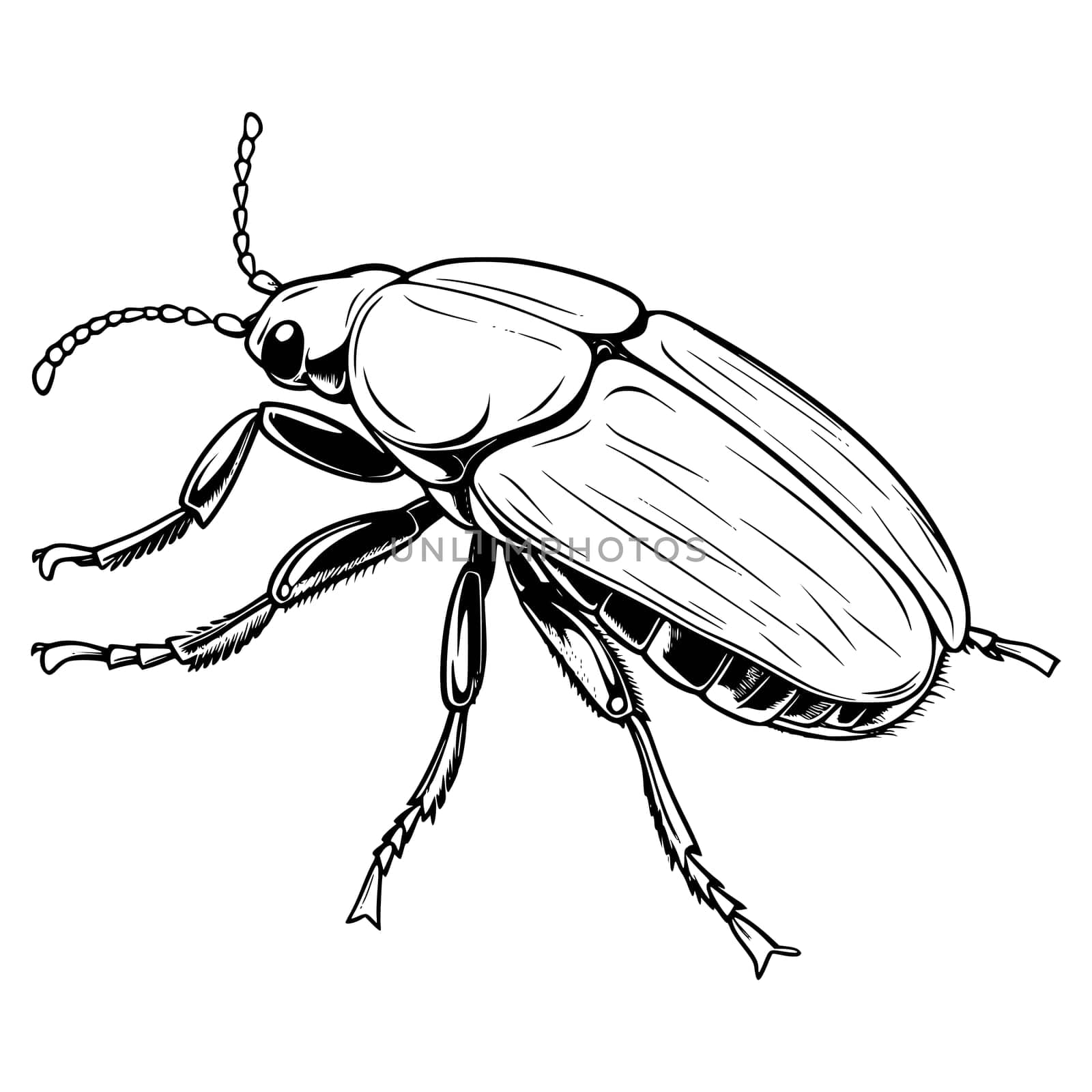 Beetle Coloring Page for Kids