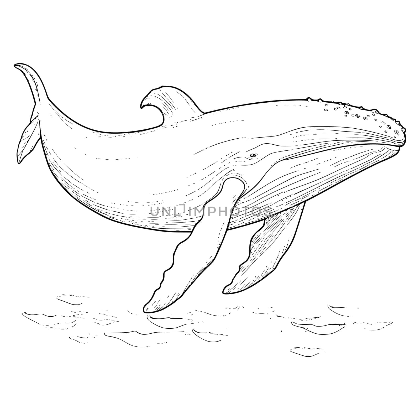 Blue Whale Coloring Pages Drawing For Kids