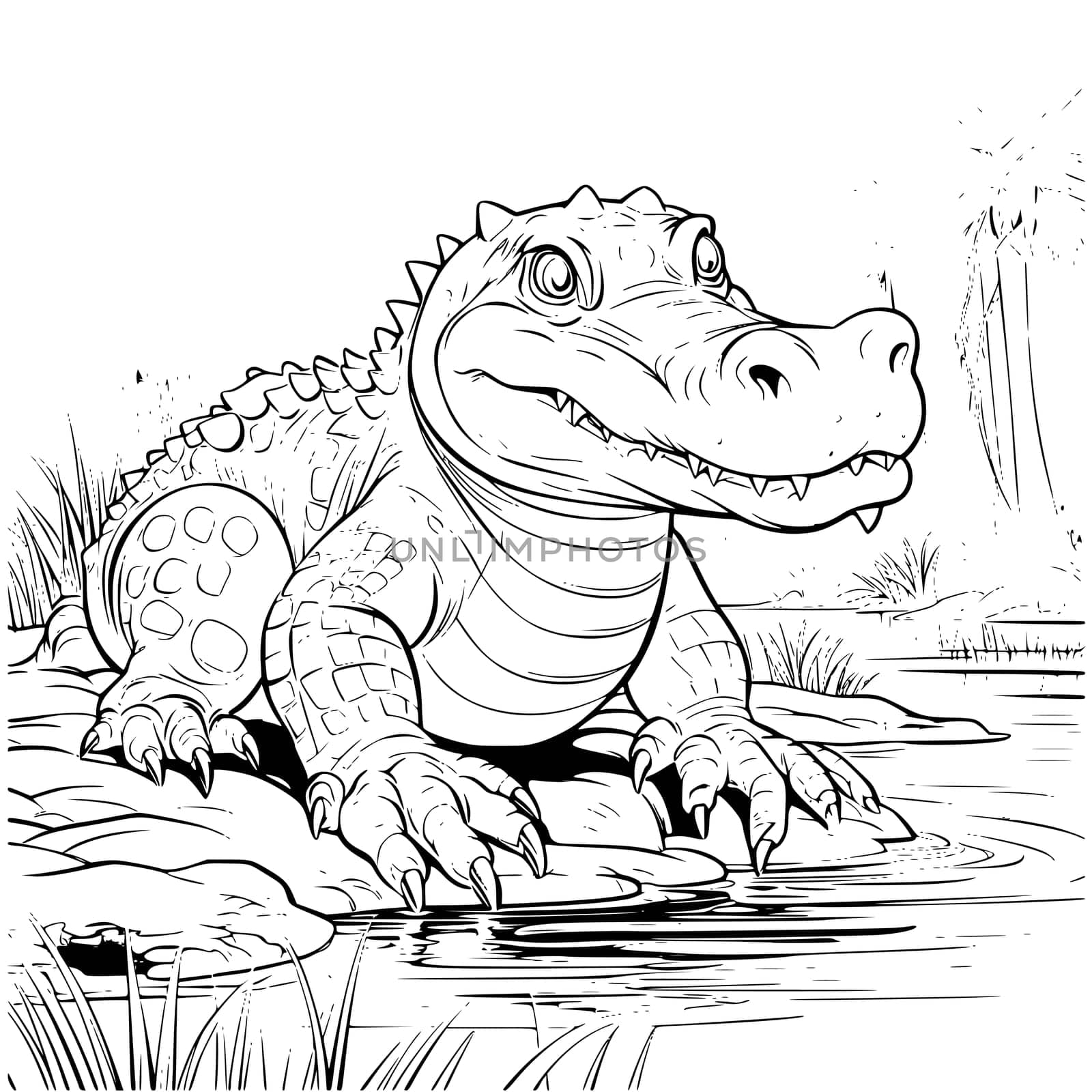 alligator coloring pages for kids