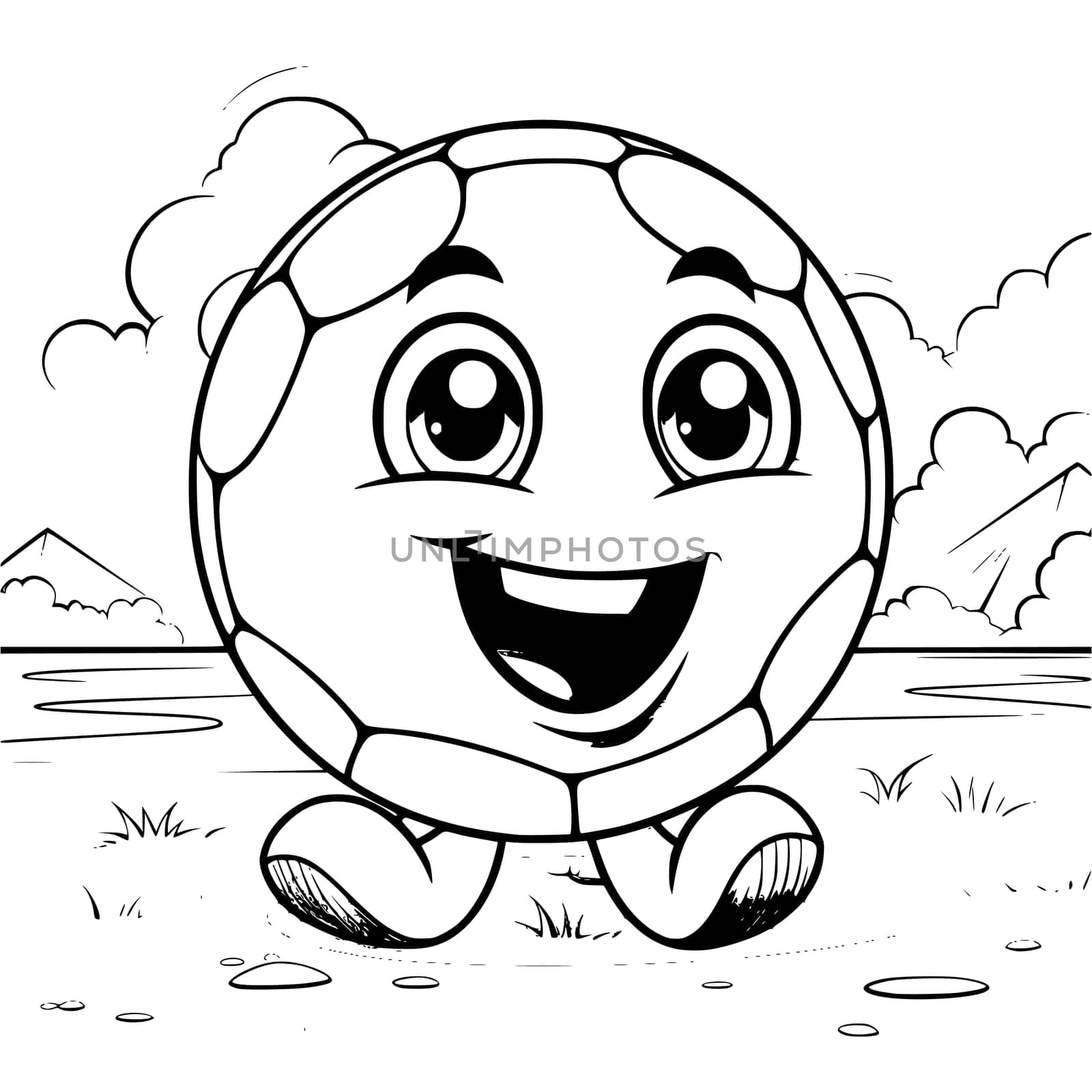 Ball Coloring Pages Drawing For Kids