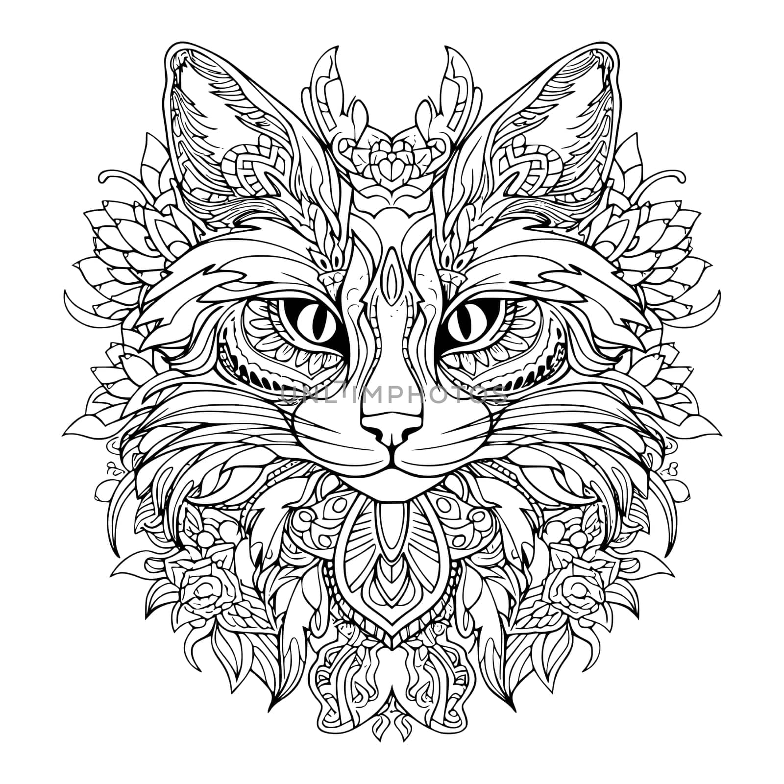 Beautiful Cat Coloring Pages for Kids