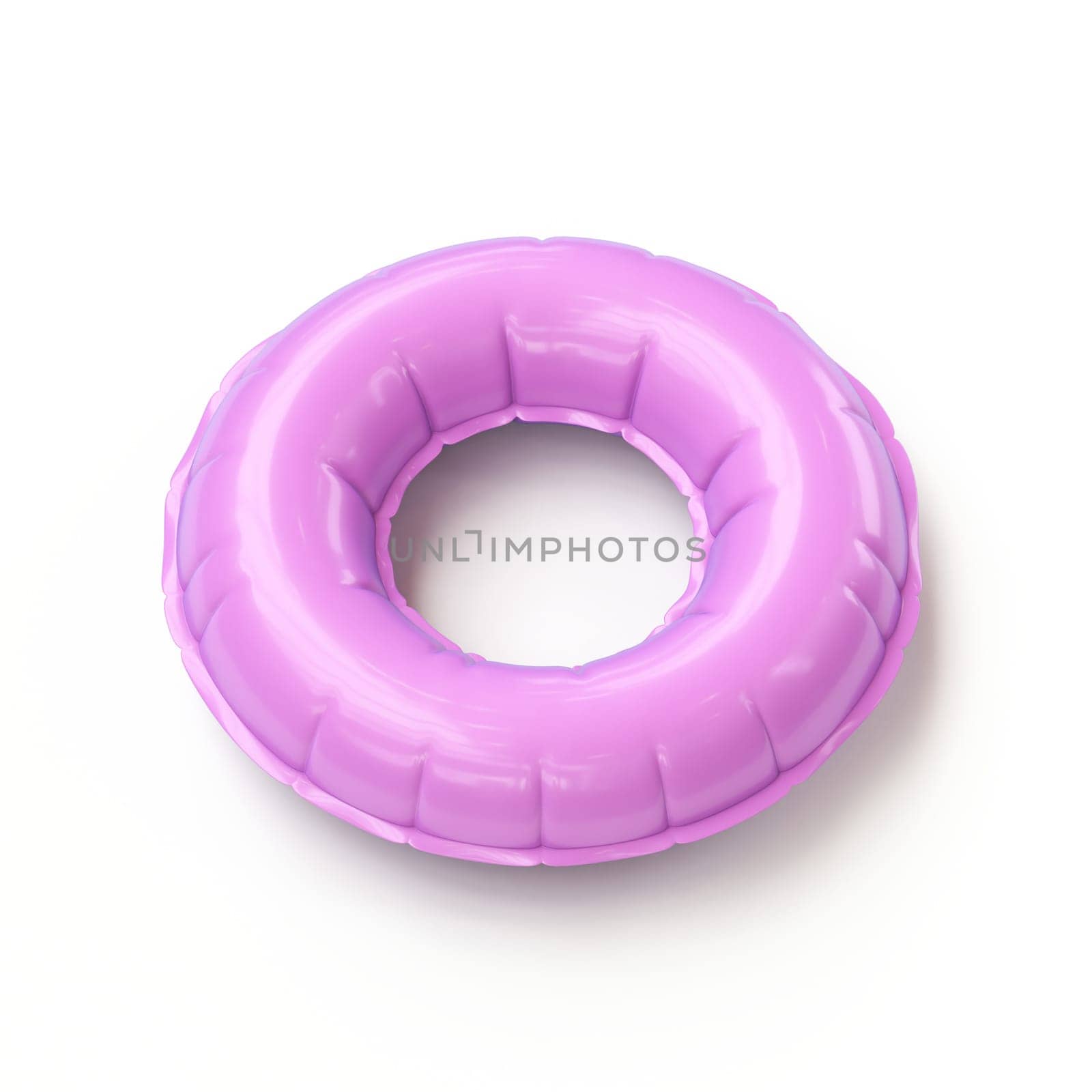Swim ring 3D rendering illustration isolated on white background