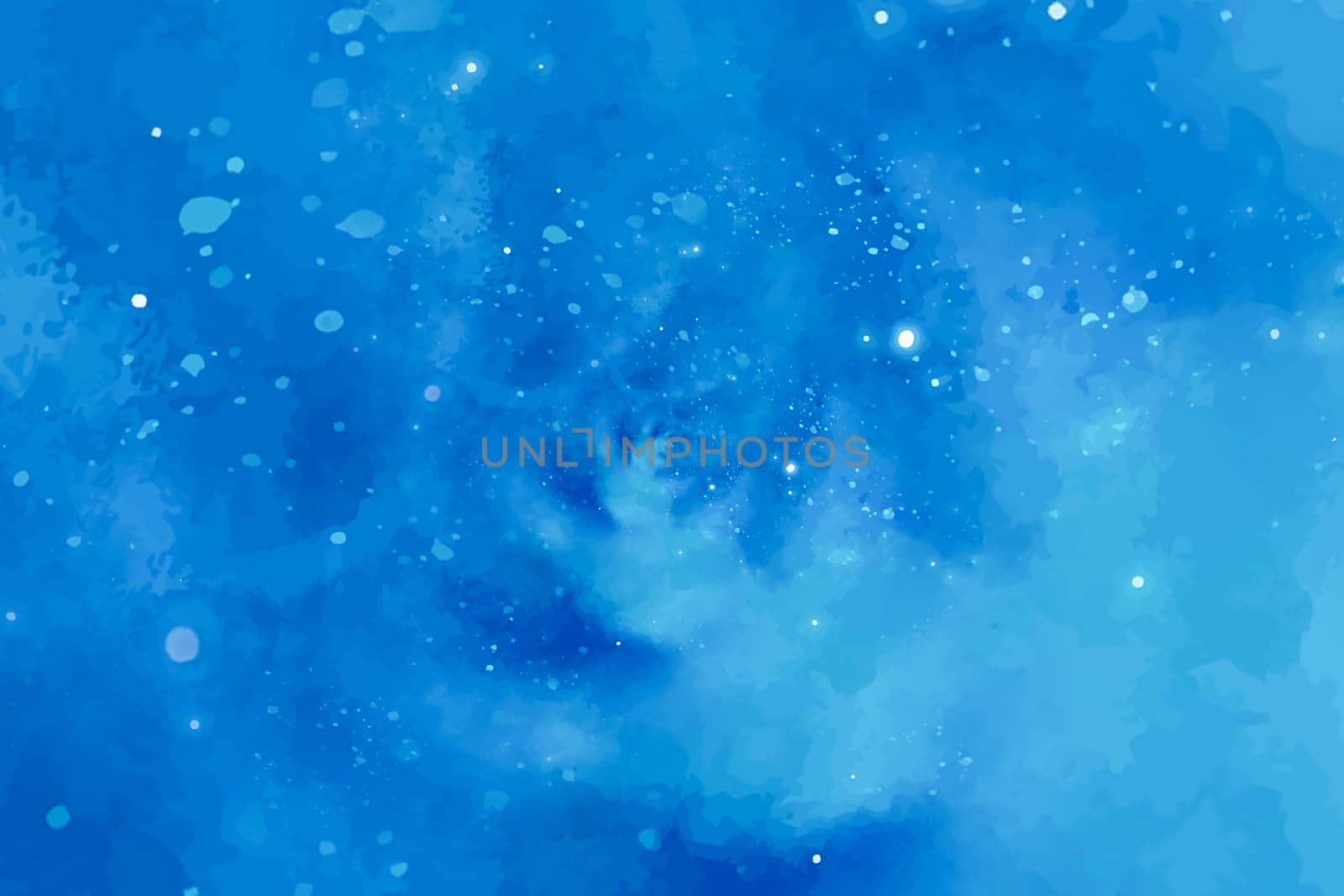 Starry blue background with optical spiral and futuristic design.