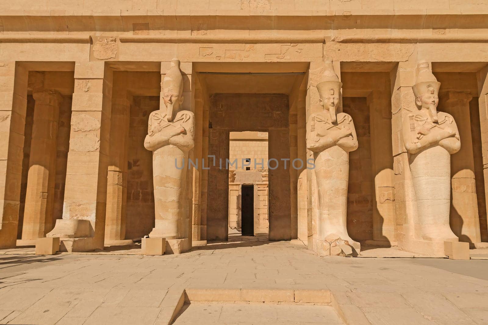 Entrance to Mortuary Temple of Hatshepsut. Egypt. Horizontally.