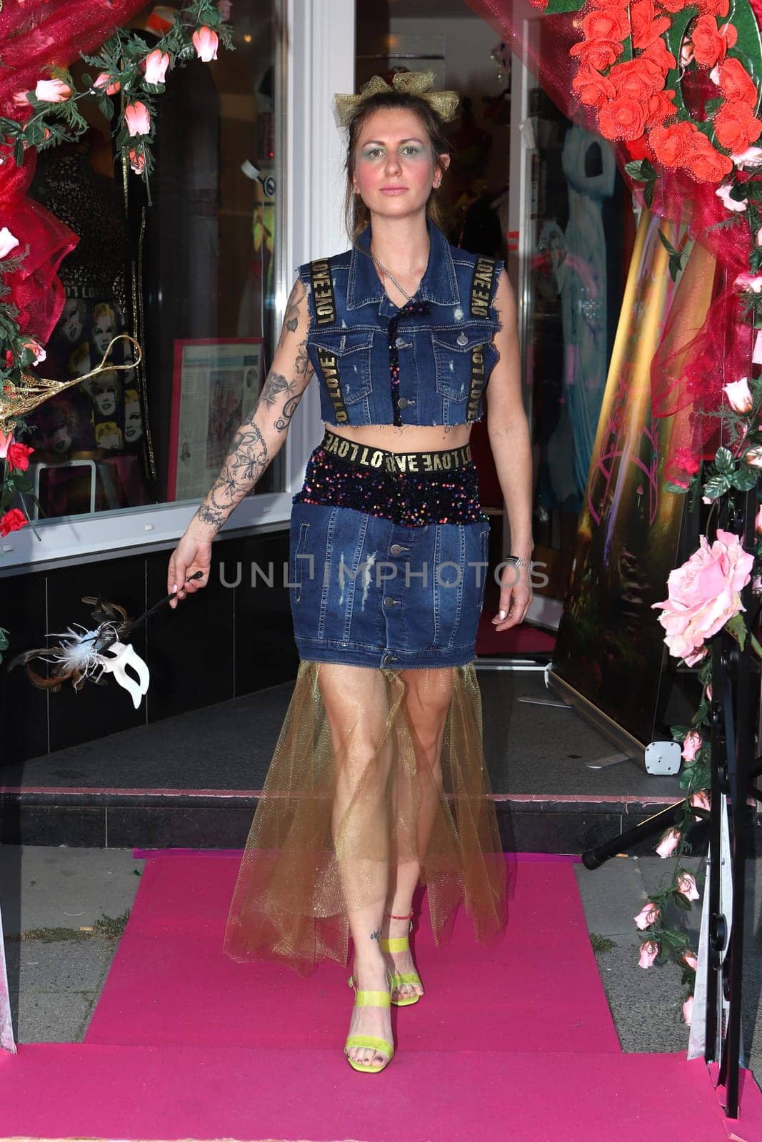 Model,catwalk,  Blanka Luz celebrated her 10th anniversary with a Fairytale fashion show in Hamburg