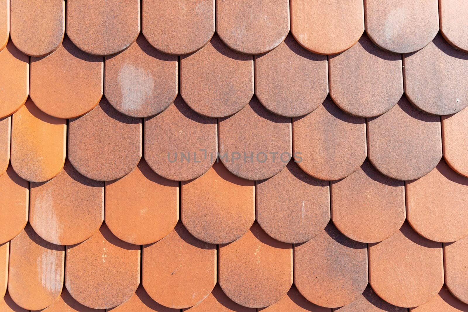 Roof tiles pattern. Roof tiles texture background. Roof tile pattern