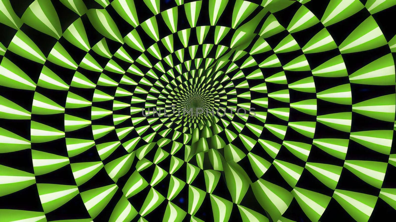 A hypnotic fractal pattern optical illusion that mesmerizes