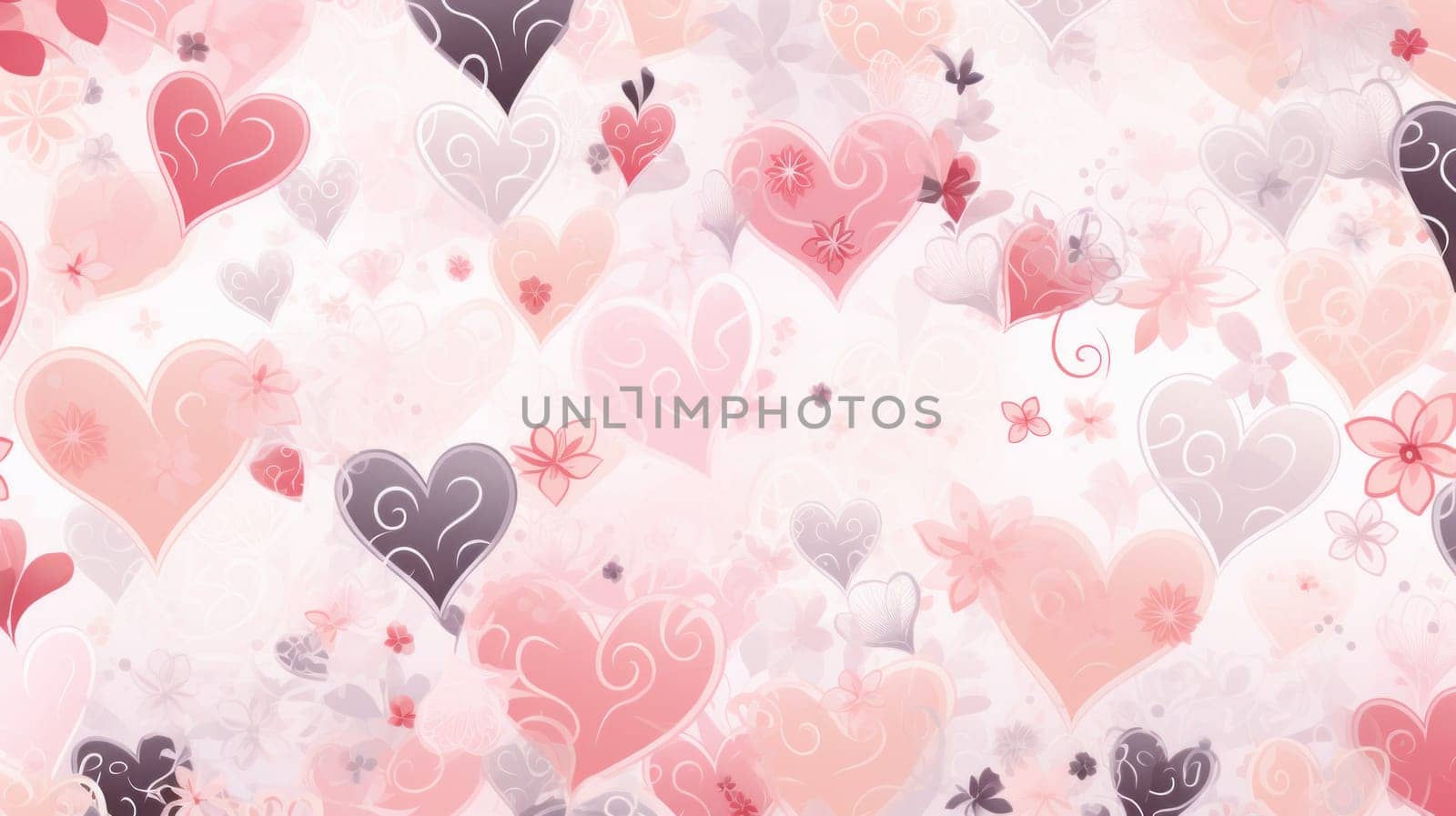 Sentimental pattern capturing the essence of romantic emotions