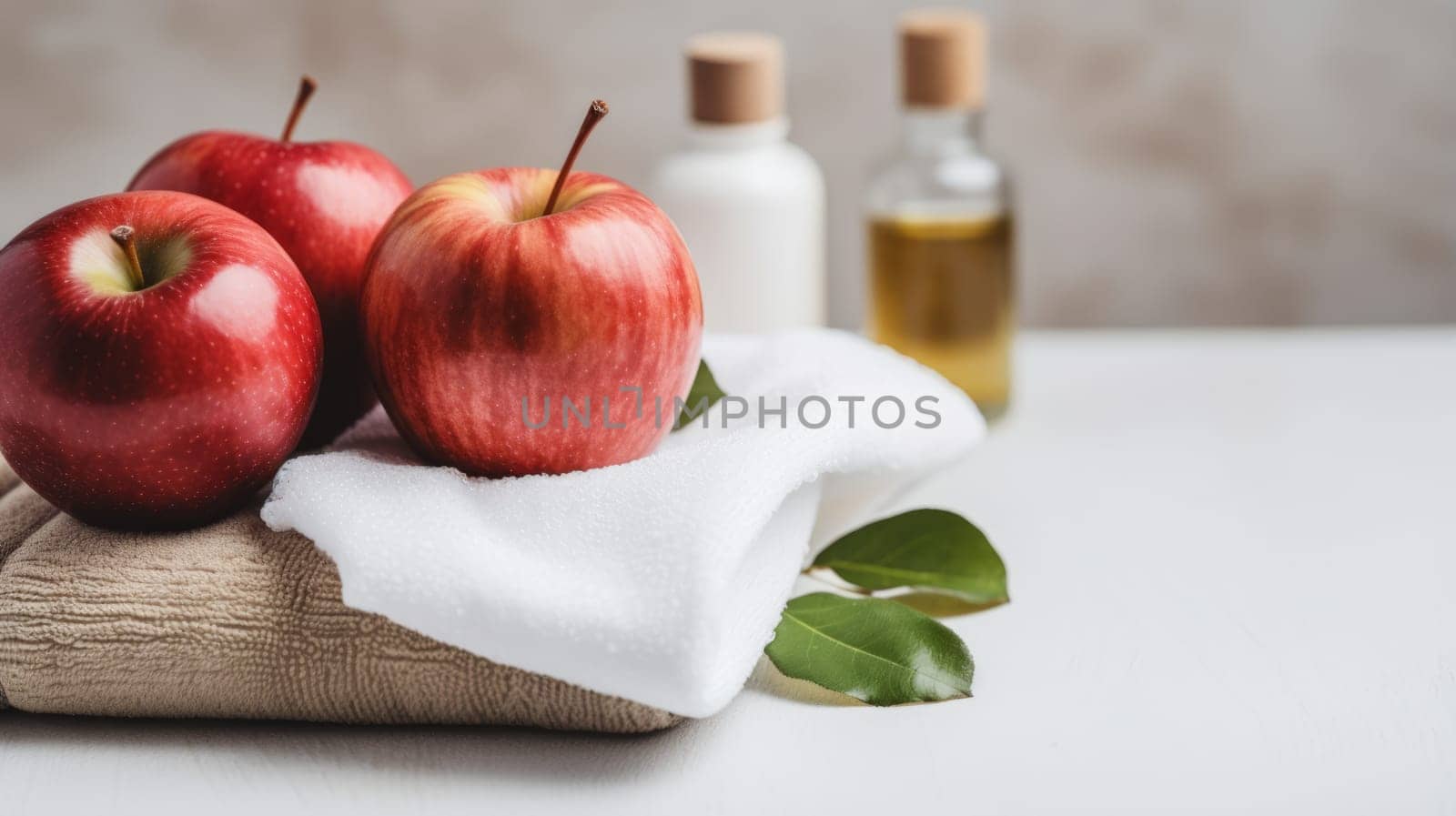 Wellness routine with apple