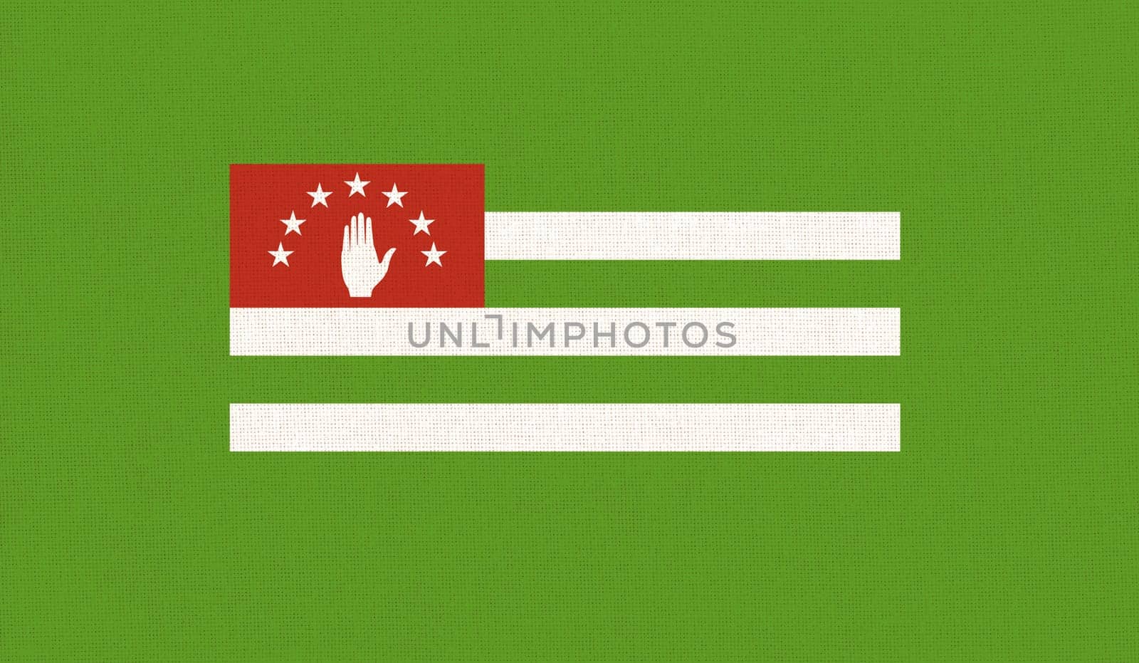 Flag of Abkhazia. Flag of the unrecognized republic of Abkhazia. Part of Georgia Abkhazia. Abkhazian state symbol. Caucasian land. Caucasian country. Republic of Abkhazia