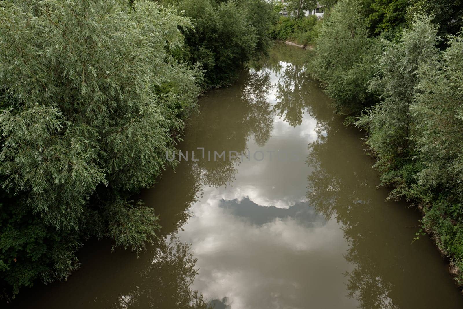 Germany river Rems with green trees