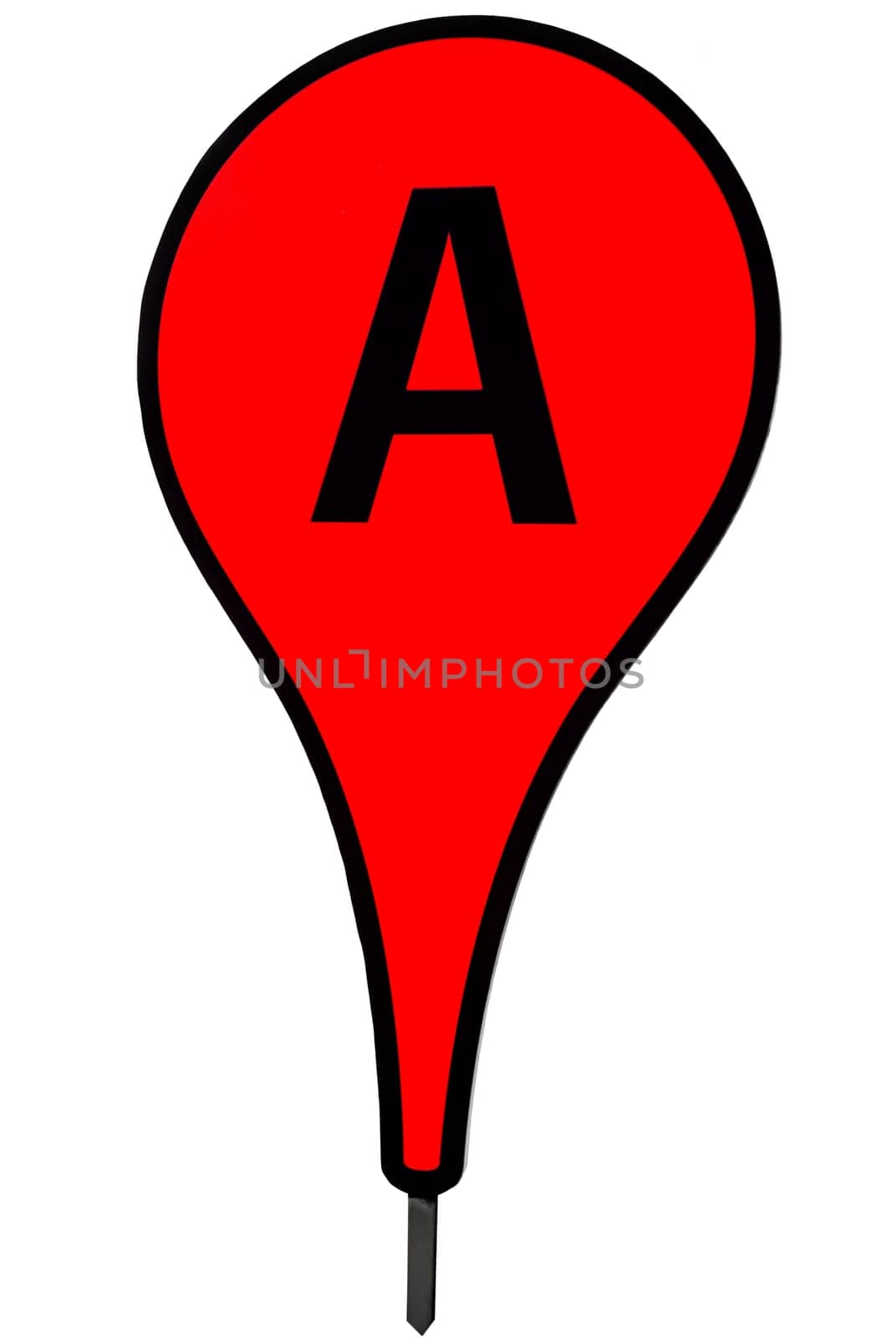 A pin, a geo-point, a marker.