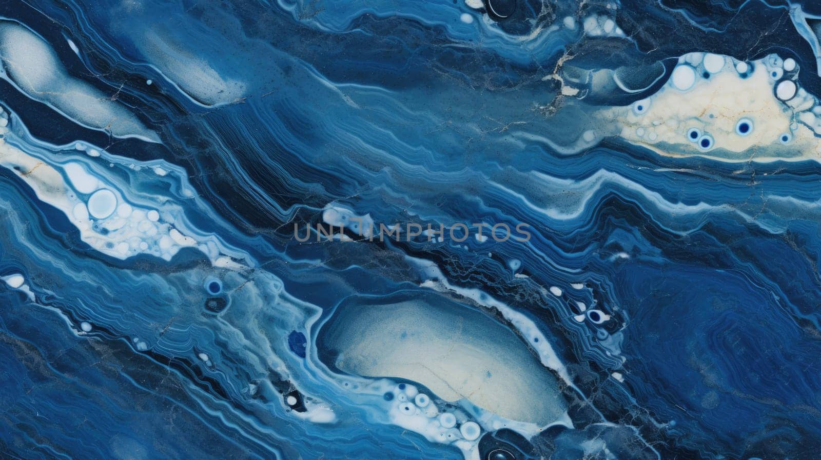 abstract marble texture agate navy blue, ai