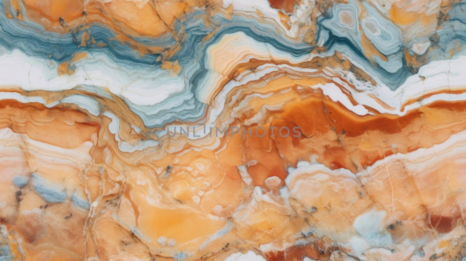 abstract marble texture agate gold orange, ai