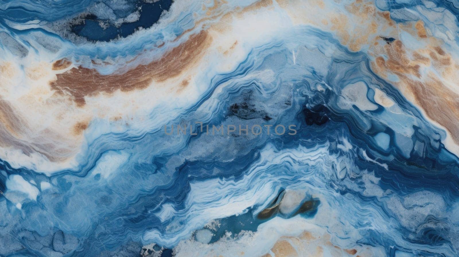 abstract marble texture agate navy blue, ai