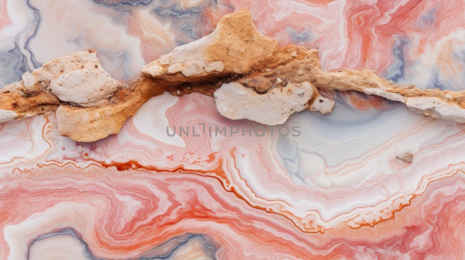 abstract marble texture agate red, ai