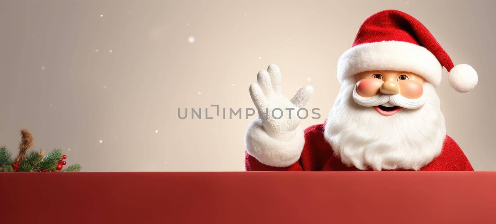 santa claus xmas christmas promoption sale copyspace banner, ai