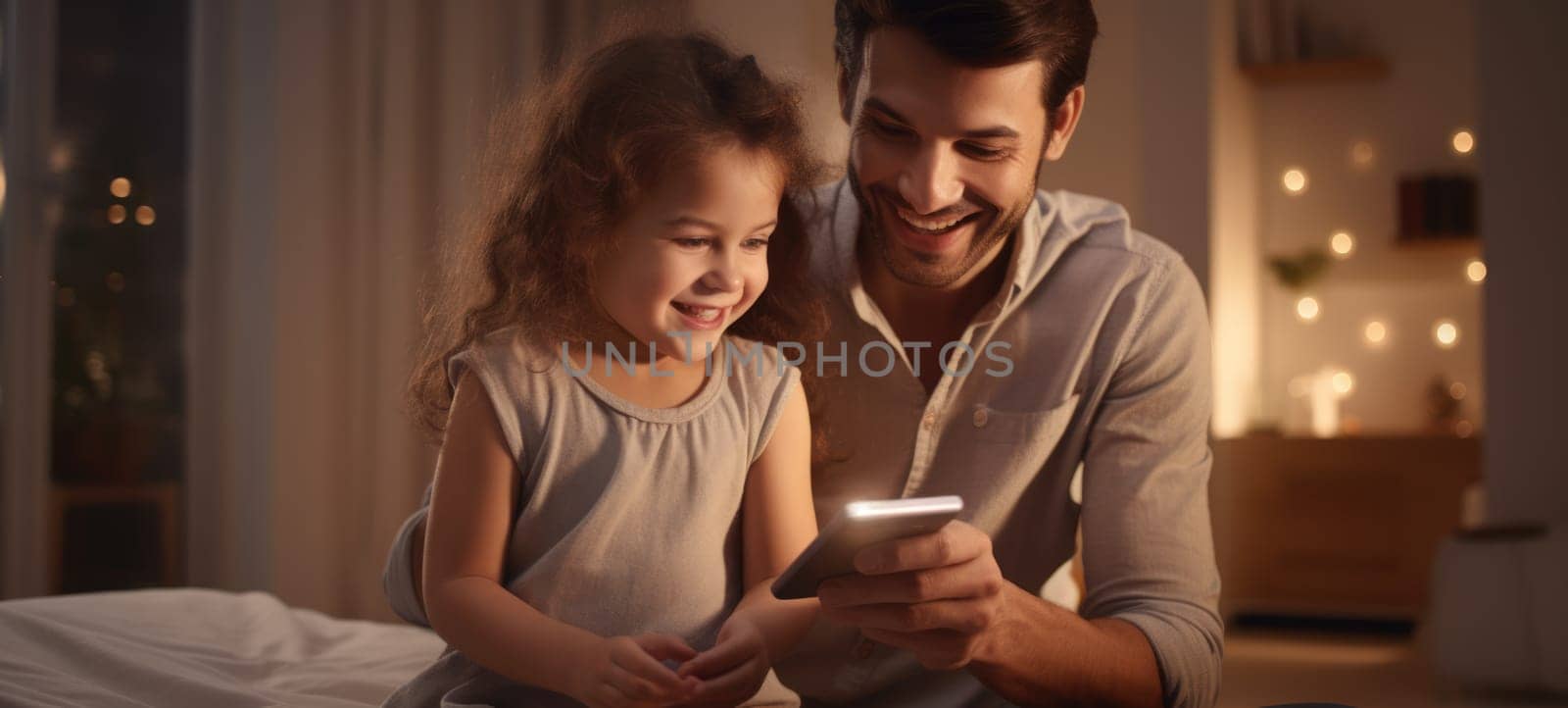 parenting smart phone happiness indoor