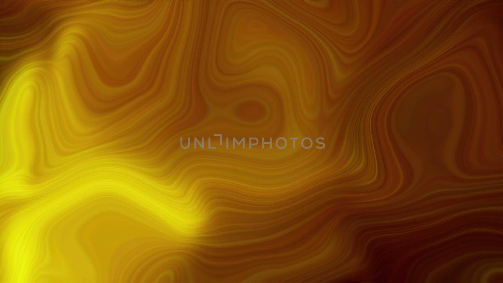Twisted gold lines. Computer generated 3d render