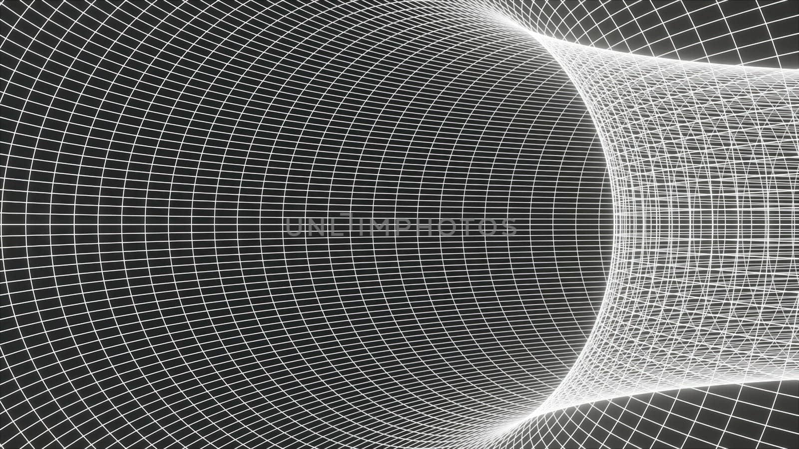 White grid tunnel. Computer generated 3d render,White grid tunnel. Computer generated 3d render