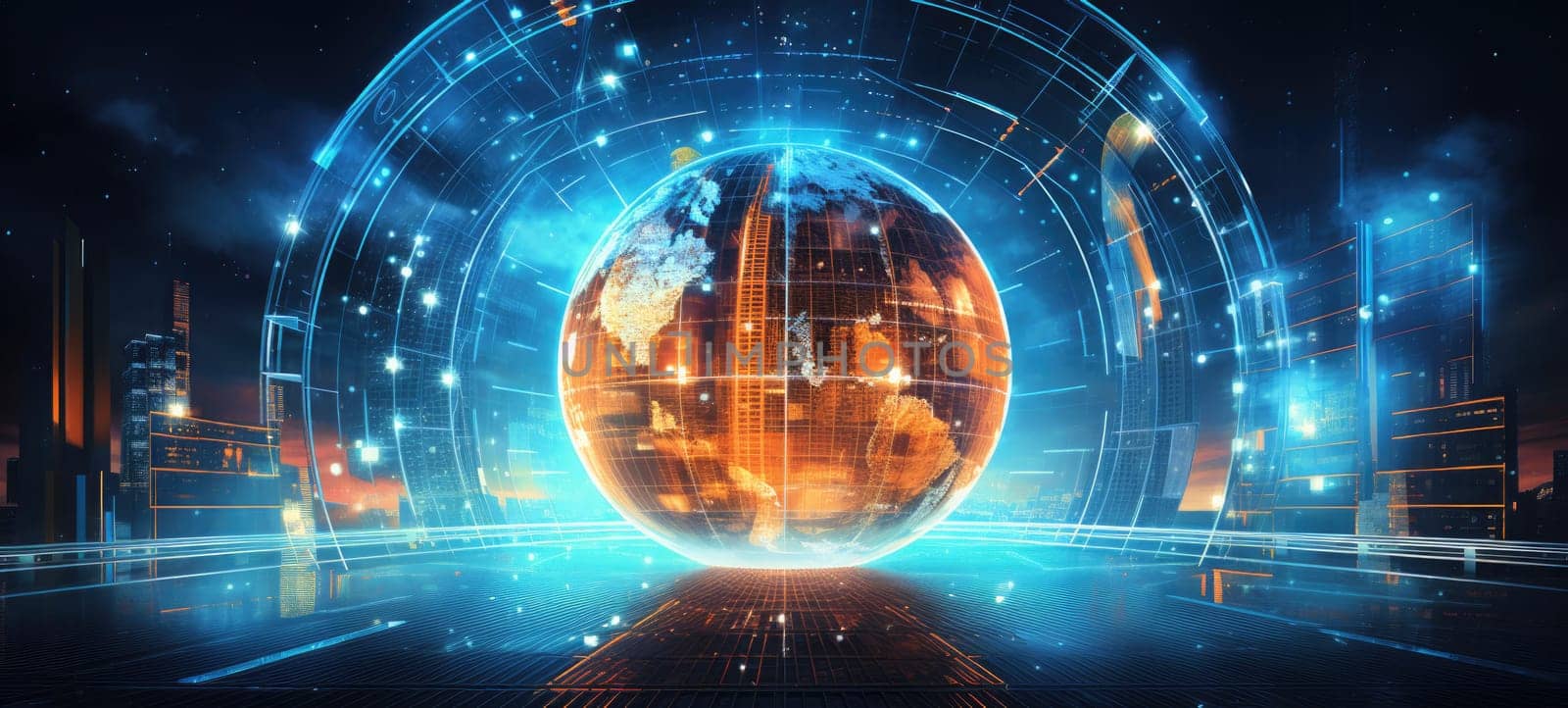 globe world earth map planet city, ai