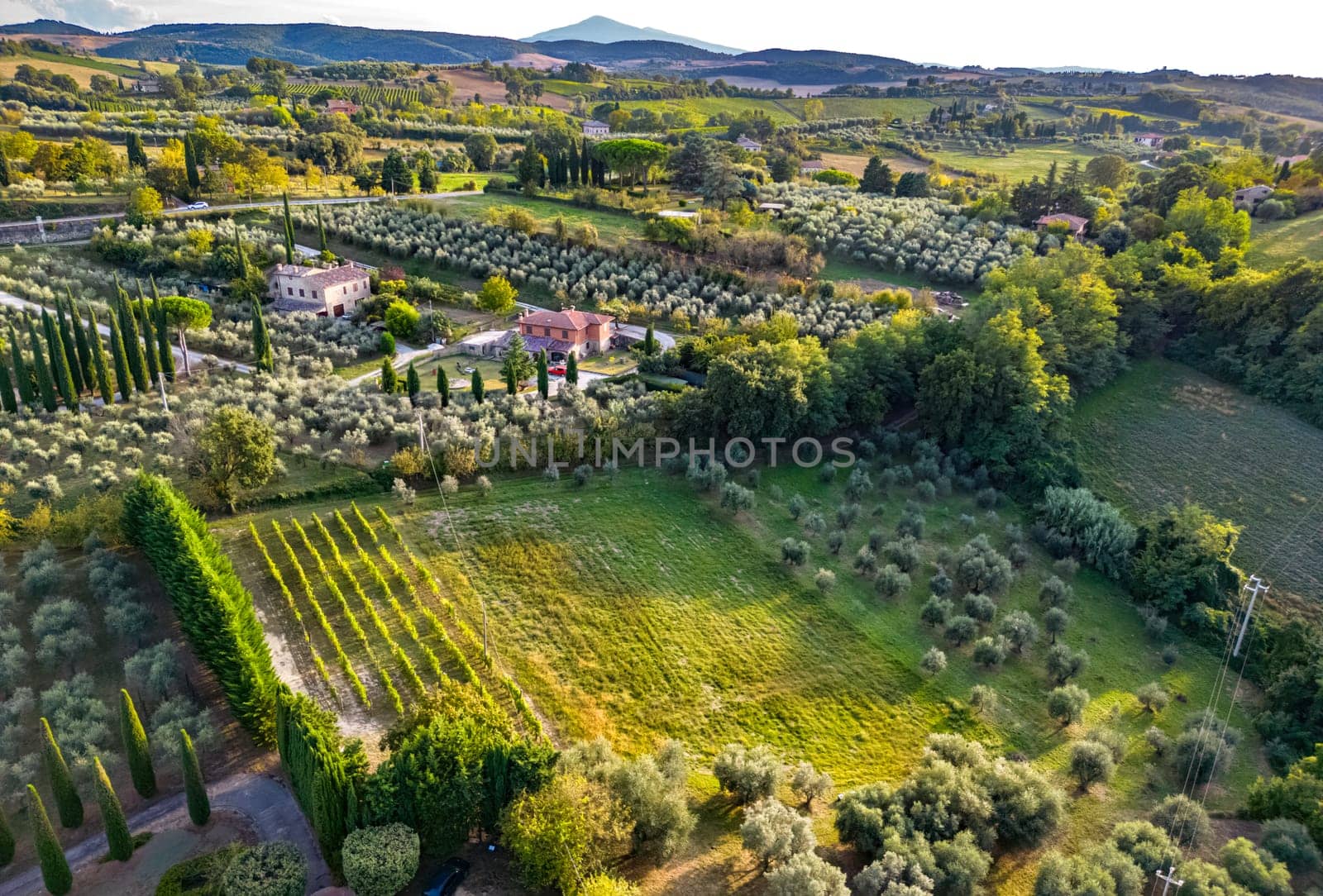 Landscape view of Montepulciano,Tuscany, Italy
