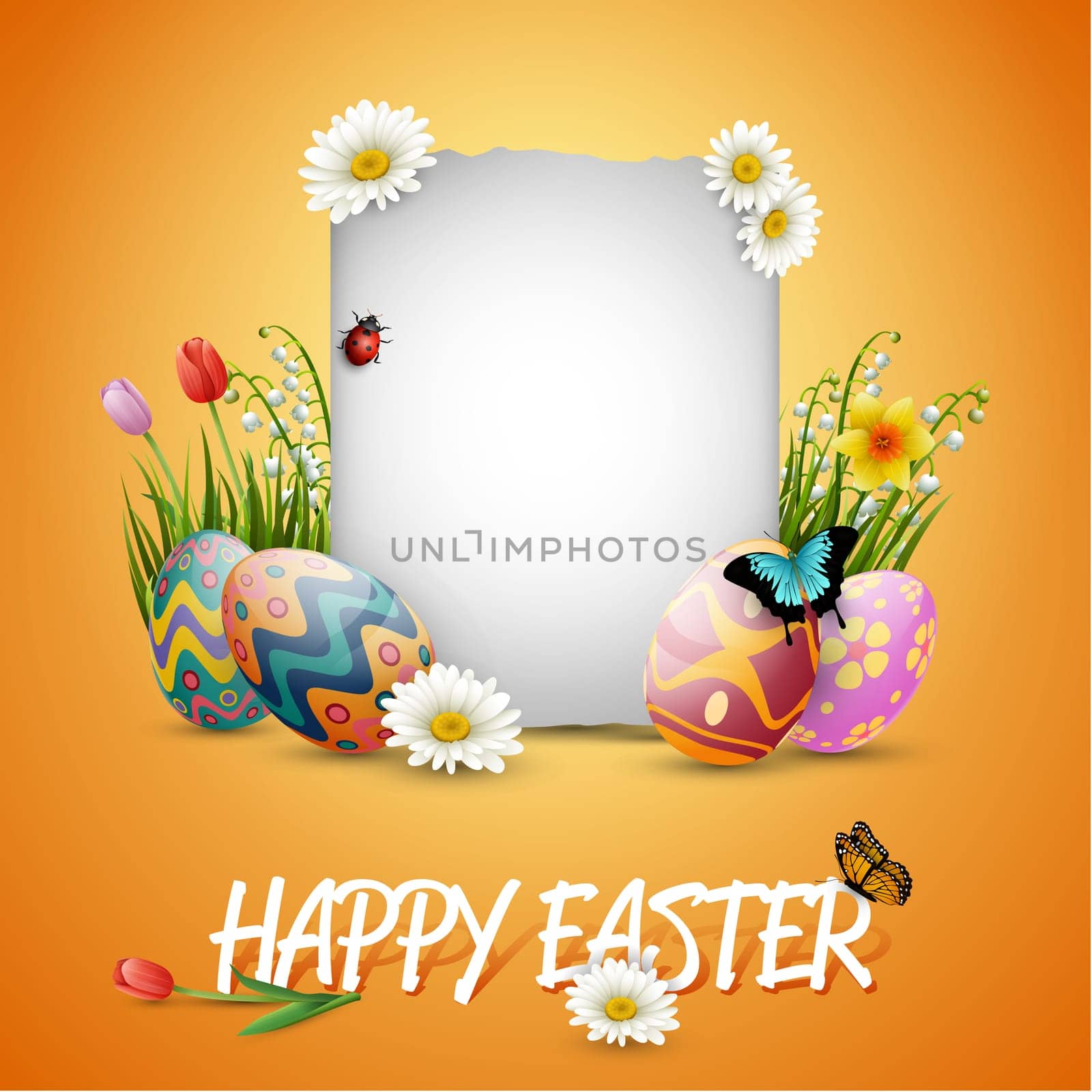 Beautiful easter egg background
