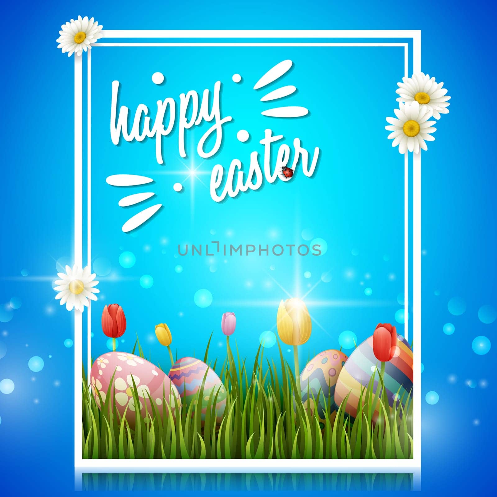 Beautiful easter egg background
