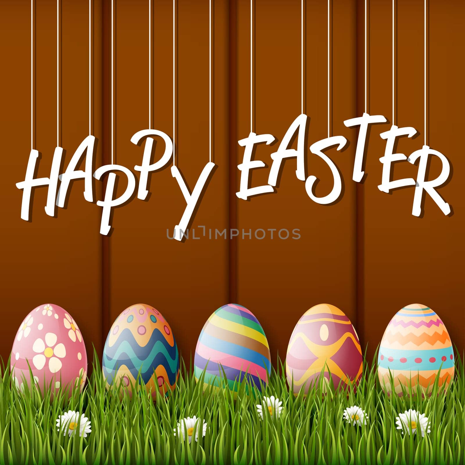 Beautiful easter egg background